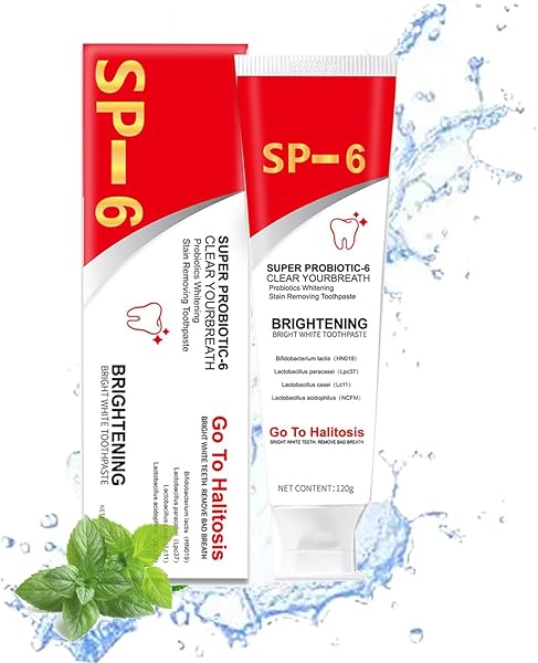 SUPER PROBIOTIC SP-6 TOOTHPASTE, ULTRA WHITENING,FRESH BREATH, TOOTHPASTE 4.9 OZ