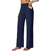 IUGA Yoga Pants Women Wide Leg Pants with Pockets High Waist Stretch Tummy Control Dress Casual Sweatpants
