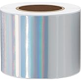 Hybsk Holographic Silver Thermal Sticker Rainbow Thermal Labels for Shipping, Barcodes, Address, Compatible with Rollo Label Printer & Zebra Desktop Printers (2.25"x1.25")