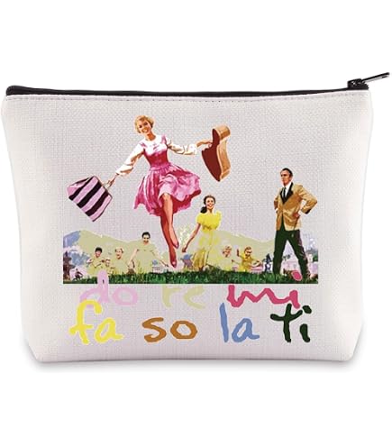 KEYCHIN Espejo de bolsillo con sonido de música Maria Musical Fans Regalos Doe Ray Me Far Sew La Tea Doe Compact Make Up Broadway Sound of Music Merch (Doe Ray Me-RG