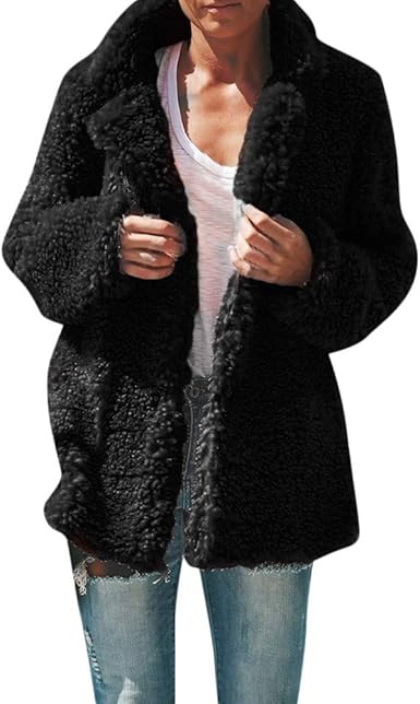 black fuzzy jacket