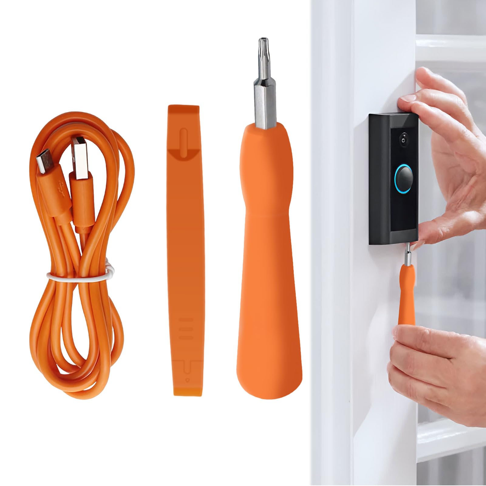 Lost Ring Screwdriver and Charger - Fits Ring Doorbell 2, 3, Pro, Elite & Video Doorbell