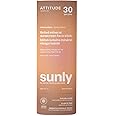 ATTITUDE Tinted Mineral Sunscreen Face Stick with Zinc Oxide, SPF 30, EWG Verified, Plastic-Free, Broad Spectrum UVA/UVB Protection, Dermatologically Tested, Vegan, Unscented, 0.7 Ounce