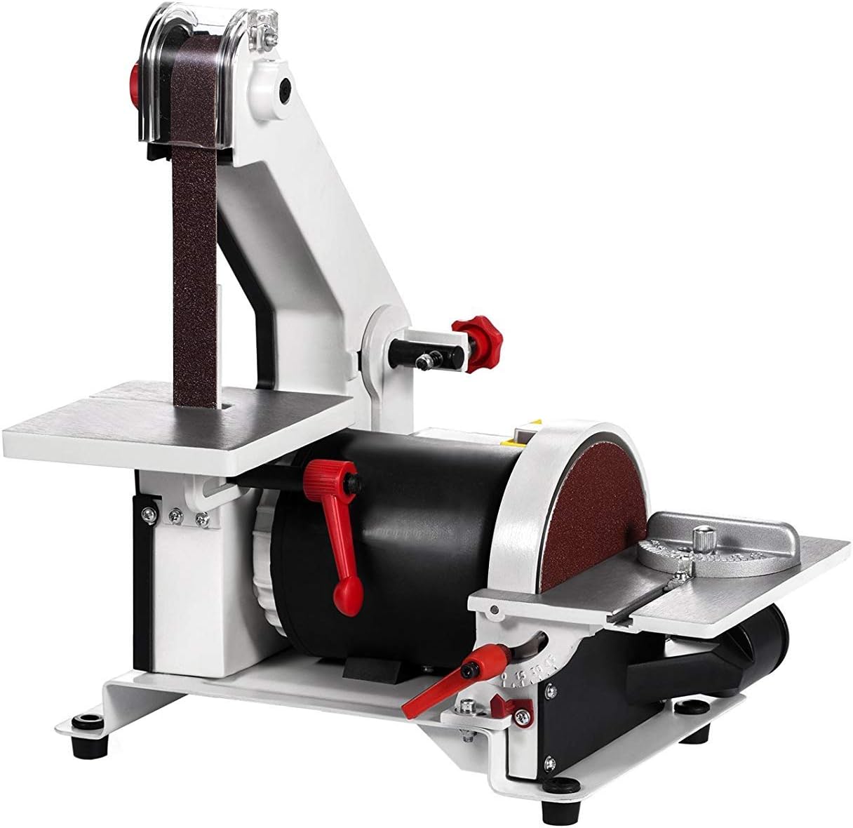 FlowerW 300W Bandschleif Maschine und Disc 2950RPM Bench Sander Multifunktion Bandschleifer ...
