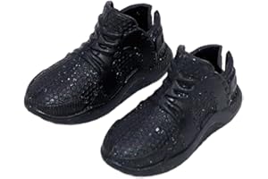 Kokiya 1:12 Scale Doll Miniature Running Shoes Shoes for Dress up, Black