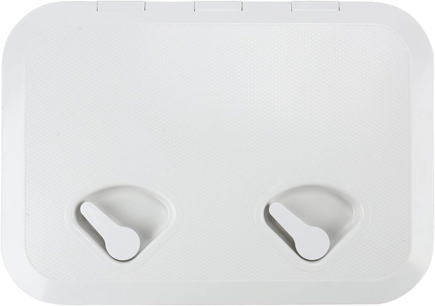 Amarine Made White Boat Deck Hatch - 14.5" X 14.625", Low Profile, ABS Construction With Non-Skid Lid