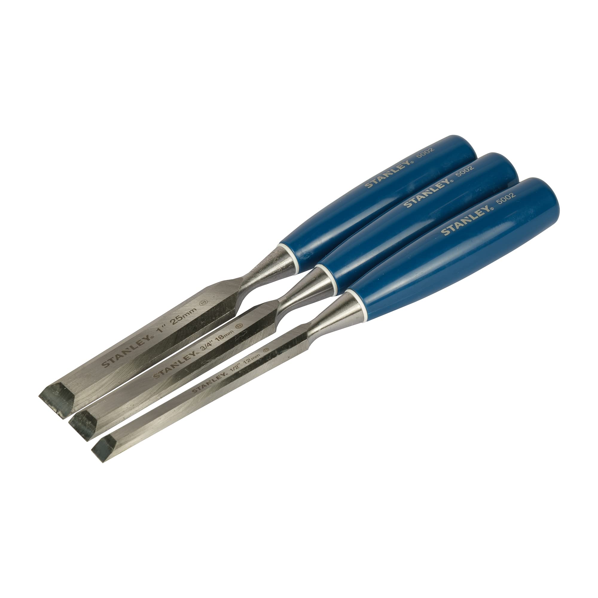 STANLEY 5002 Bevel Edge Chisel Set of 3 8