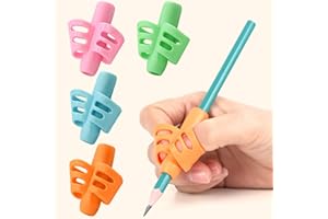 SHIKAMAN Pencil Grips - Children Pen Writing Aid Grip Set Posture Correction Tool for Kids Preschoolers Children,Hollow Ventilation