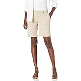 Tommy Hilfiger Women's Hollywood 9 Inch Chino Short (Regular and Plus), Khaki, 16
