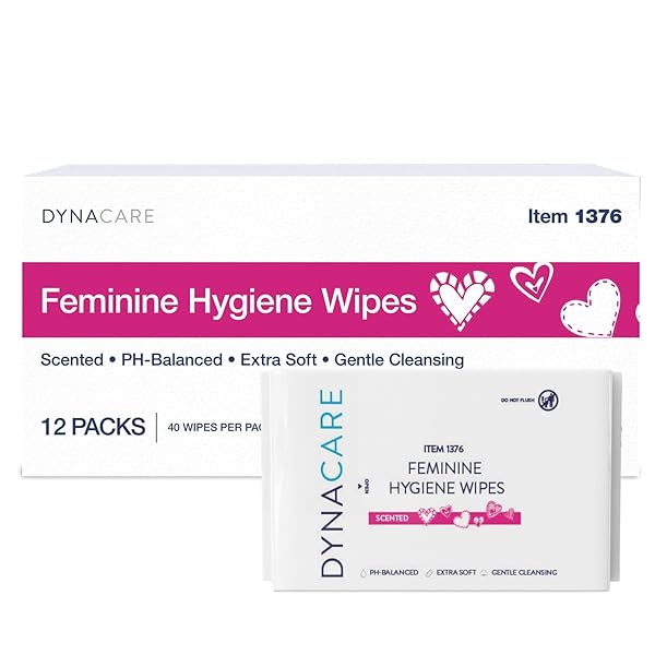 DYNAREX HERCARE FEMININE HYGIENE WIPES – 12 PACK,...