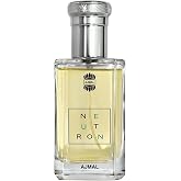 Ajmal Neutron EDP for Men, 3.4 fl oz / 100 ml | Fresh and energetic with fruity-musky and woody depth. A modern, long-lasting masculine signature.