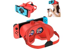 Upgraded 3D Virtual Reality VR Headset for Nintendo Switch & Switch OLED Model, VR Glasses with Adjustable Lens for ABO VR Ki