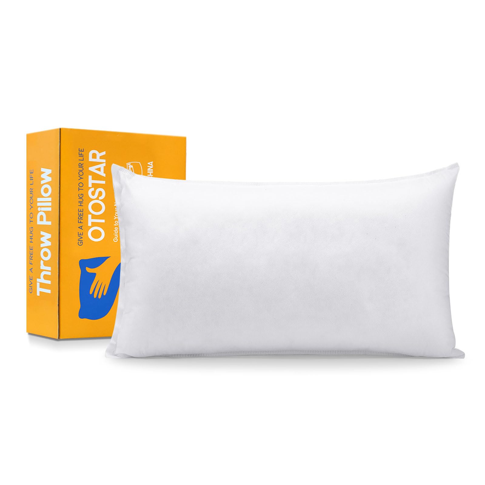 Photo 1 of OTOSTAR Pillow Insert 16x24 Inch, Decorative Rectangle Throw Pillow Inserts, Premium Fluffy Pillow Forms Sham Stuffer for Sofa Bed Couch Living Room- Indoor