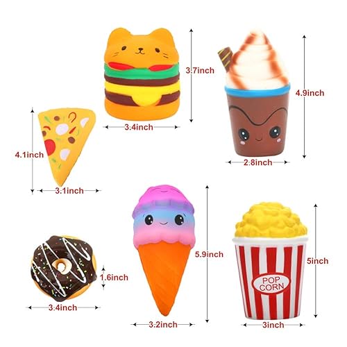 KINGYAO 6pcs Slow Rising squishies Squishy Toys Jumbo squishies