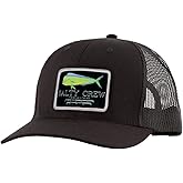 Salty Crew Men's Fish Logo Retro Trucker Hat - Unisex Adjustable Baseball Hat for Adults - Premium Cotton