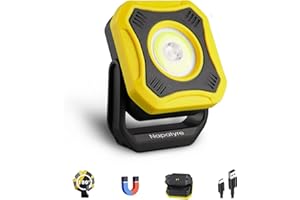 Napatyre LED Work Light Rechargeable, 4 Modes Magnetic Light with 180° Pivoting Head, 4000mAh Portable Mechanic Light for Car