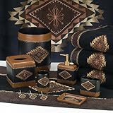 Avanti Linens Mojave Tissue Cover, Black