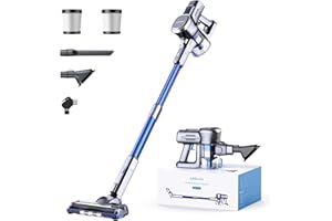 Lubluelu Cordless Vacuum Cleaner,25000Pa Cordless Stick Vacuum with 235W Brushless Motor, 50min Runtime, Detachable Battery, Self-Standing Vacuum for Hard Floor, Carpet, Pet Hair