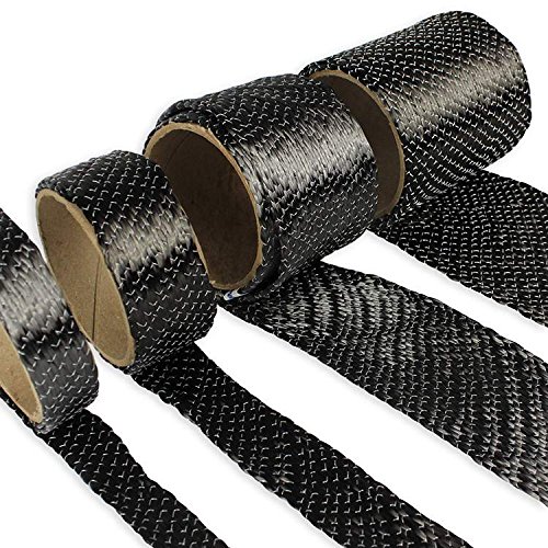 Fibre Glast - Unidirectional Carbon Fiber Sleeve - 1-1/2 Inches Wide - 1 Yard Roll