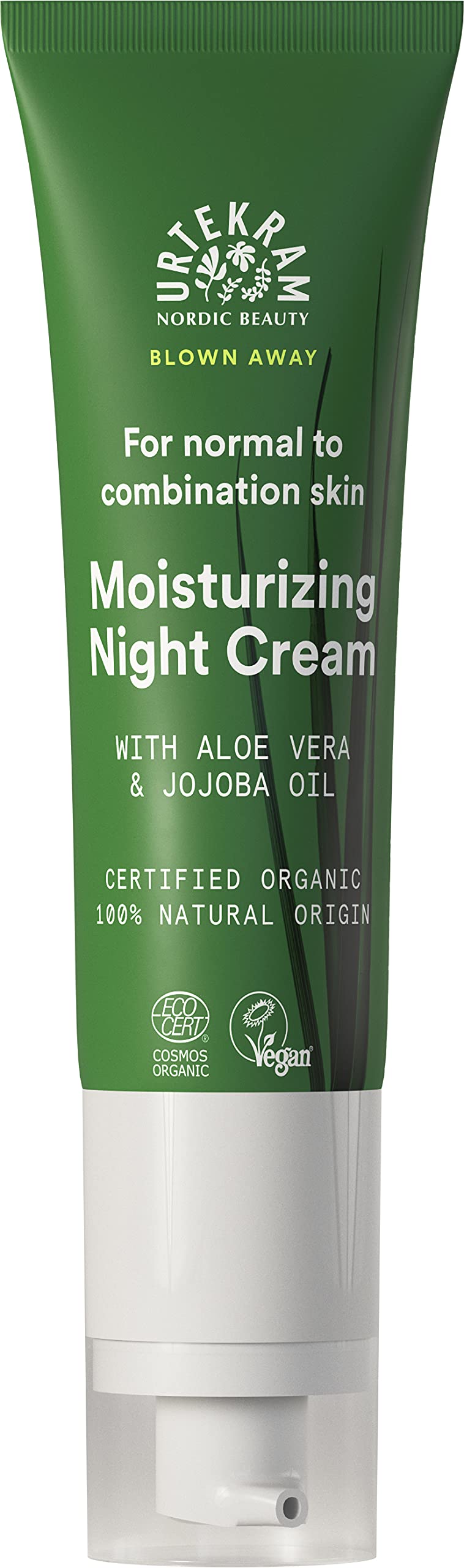 Urtekram Night Cream Wild Lemongrass, Blown Away, 50 ml, organic, vegan