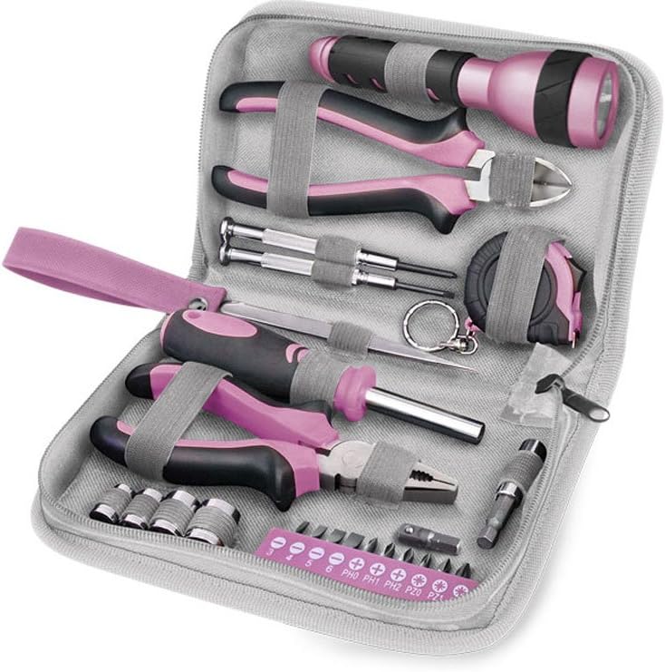 EXTOL CRAFT 6595 Tool Set 23 Piece, Pink