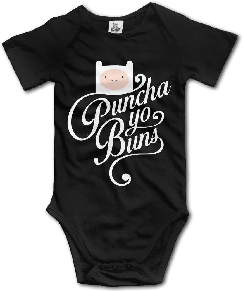 Puncha Yo Buns - Adventure Time Unisex Boys Girls Baby Onesies Romper Organic