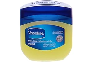Vaseline 100% Pure Petroleum Jelly Original Skin Protectant, 1.75 oz (Pack of 2)