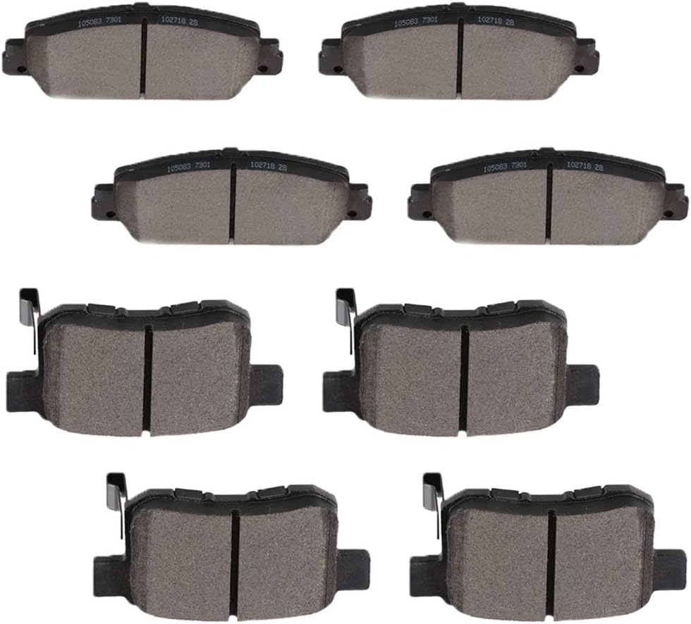 Aintier 8pcs Ceramic Brake Pads Sets fit for 20132017
