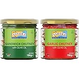 Ashoka - Sandwich Chutney & Garlic Chutney, (2 Bottles, 6.7oz each)
