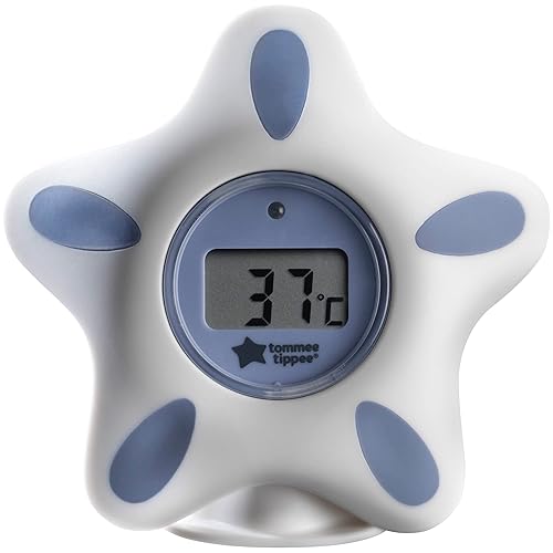 Tommee Tippee InBath Digital Thermometer, Suitable for Bathing and Their Nursery, Waterproof and Floats in Water, Easy to Read LCD Display