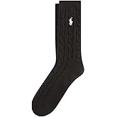 POLO RALPH LAUREN Women's Cable Solid Color Crew Socks