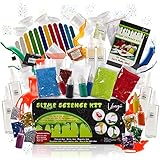 Ultimate Slime Kit Supplies Stuff for Girls and Boys DIY | Kids Make Glow In The Dark, Fluffy Slime & More! Includes Containers, Glue, Activator, Glitter, Floam Beads, Pigment Powder & Instructions