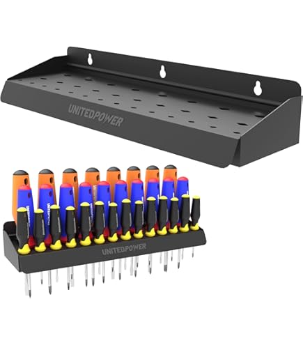 Screwdriver Holder Wall Mount With 23 Holes, 12.6" Long, Heavy - View #7