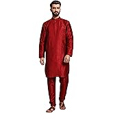 SKAVIJ Men’s Traditional Kurta Pajama Set - Ethnic Festive Wear for Eid & Ramadan