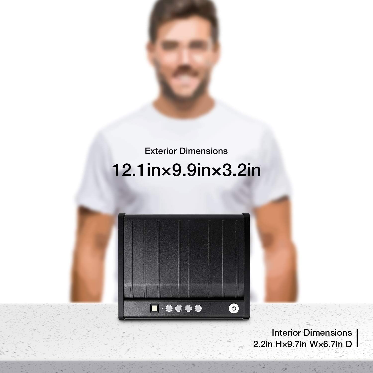 awesafe Gun Safe with Fingerprint Identification and Biometric Lock One Handgun Capacity : Sports & Outdoors
