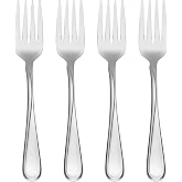 Oneida Flatware Flight Salad Forks 18/0 Silverware Set for 4, (4-Piece) | silver | light weight stainless steel | dishwasher safe do not soak in water | 6.65 in. small fork cutlery set kitchen dining