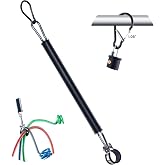 Dazakoot 16" Single Tender Spring Kit for Suspending Trailer Line &amp; Cable | Tender Spring with Plastic Sleeves Assembly for 3-in-1 ABS Air Lines Semi Trucks Tractors Trailers