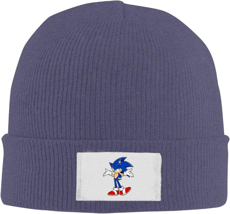 Sonic The Hedgehog Funny Winter Elastic Warm Keeping Hat One Size Black