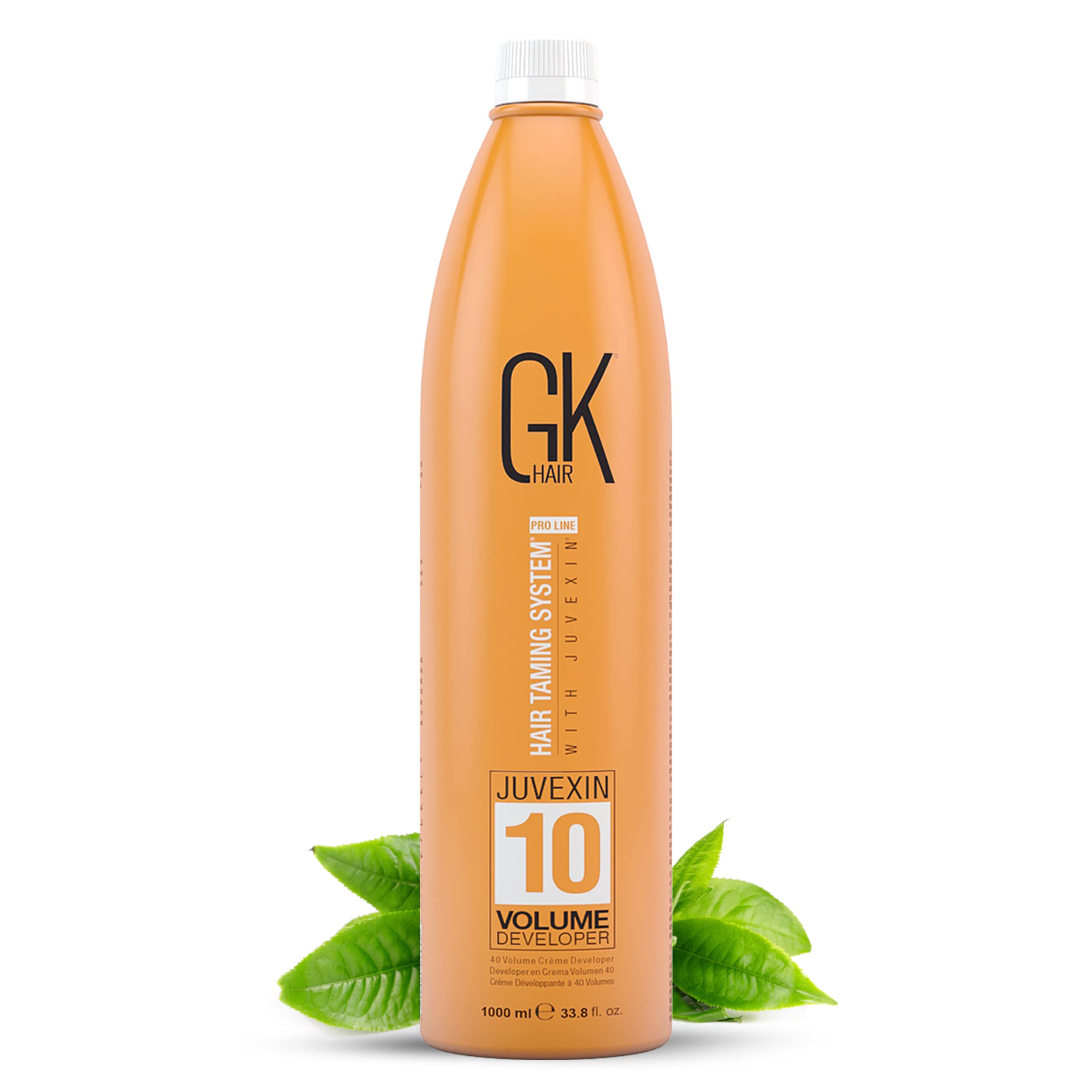 GK HAIR Global Keratin Hair Creme 10 Volume Developer 33.8 Fl Oz for Hair Coloring Bleach - High-Performance Long Lasting Semi-Permanent Hair Color Toner Dye