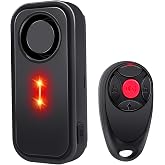 KCMYTONER 113dB Car Alarm System with Remote,Car Security Light,1PK | Anti-Theft Vibration Sensor Alarm with Red LED Flashing,Car Warning Light, Sensitivity Adjustable,for RV,Motorcycle,Bike