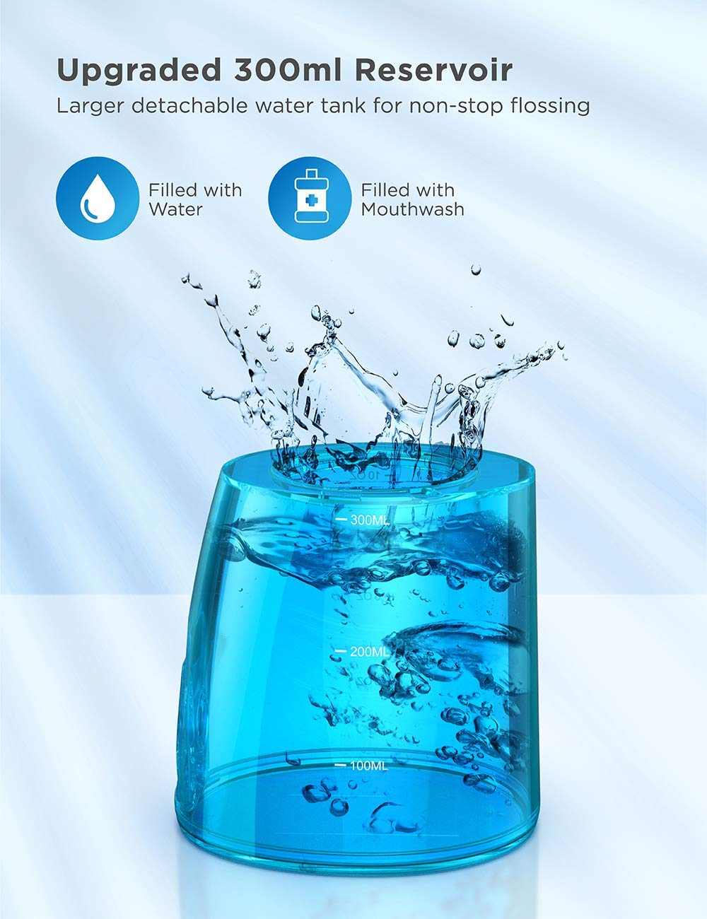 Water Flosser Cordless, CREMAX Portable Water Pick Teeth Cleaner with 3 Modes 4 Jets, Powerful Cleaning, 300ML Water Tank, IPX7 Waterproof, Rechargeable Dental Oral Irrigator for Travel Home Braces: Beauty