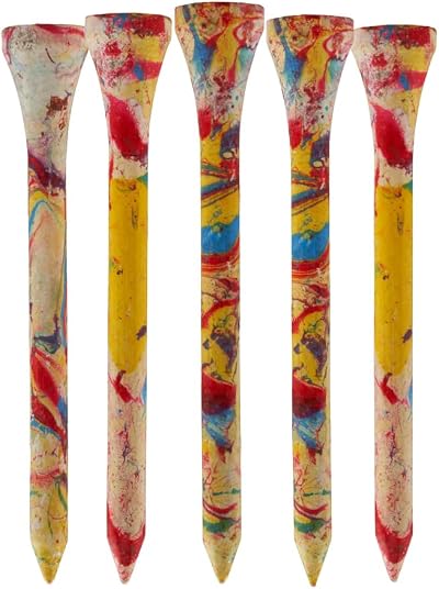 TH Golf Bamboo Golf Tees 70mm Pack 100 Colour Options Eco Friendly