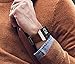 For Fitbit Ionic Band Breathable Genuine Leather Band Strap Replacement Accessories Wristband for Fitbit Ionic Women Men By CAGOS (Small, Dark Brown)