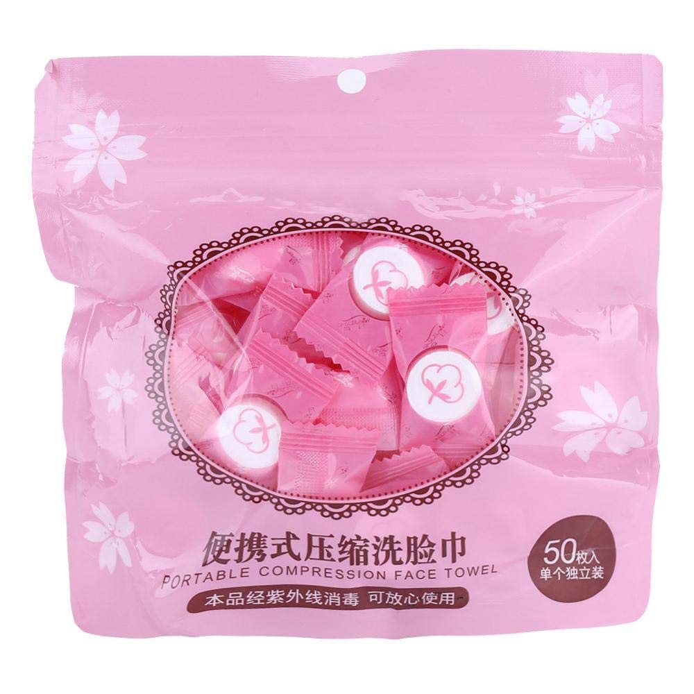 Compressed Towel Washcloth Mini Disposable Non-woven Fabric Portable for Home Outdoor Activities 50Pcs Travel Face Cleaning Tissues