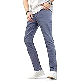 Heyfanee Mens Lightweight Jeans Slim Fit Stretch Denim Pants for Men