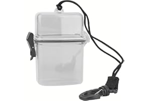 ZLXHDL Waterproof Dry Box, Portable Transparent Small Waterproof Case, Plastic Floating Watertight Case with Rope Hook for Kayak, Surfing, Hiking, Riding, Outdoor Products Fishing Box