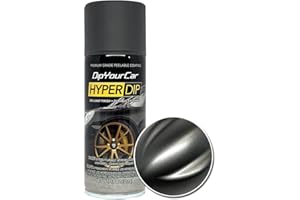 DipYourCar HyperDip Paint - Can of Sprayable Automotive Dip Coat - Removable Peelable Paint Protection for Cars - Anthracite Grey Satin Coat Spray