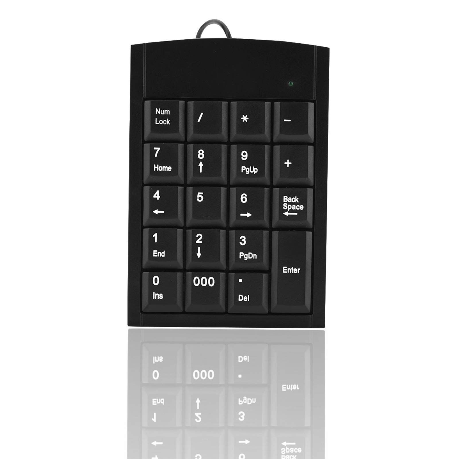 Mini USB Numeric Keypad, Ultra-thin Anti-slip Portable Number Keyboard Suitable for Laptop Computers, Desktop Computers