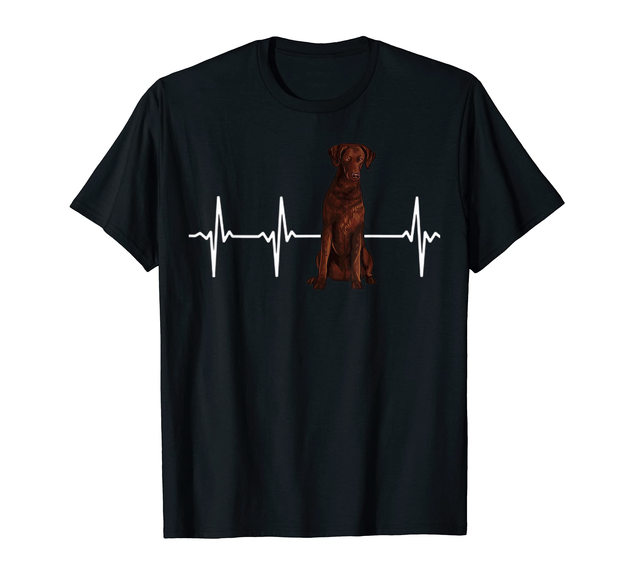 Curly-Coated Retriever Heartbeat Dog Lover T-Shirt