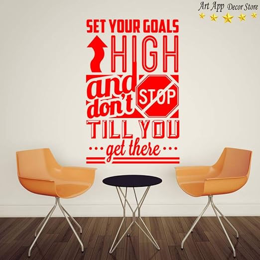 Ganlanshu Decoracion Del Hogar Del Arte Vinilo Objetivo Palabra